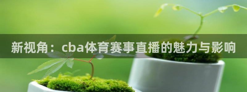 新视角：cba体育赛事直播的魅力与影响