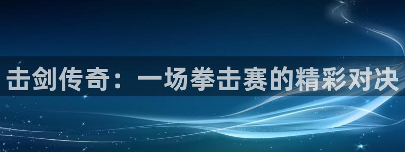击剑传奇：一场拳击赛的精彩对决