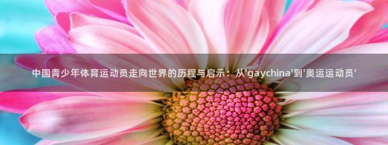 中国青少年体育运动员走向世界的历程与启示：从\'gaychina\'到\'奥运运动员\'
