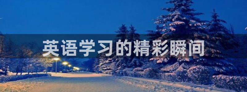 英语学习的精彩瞬间
